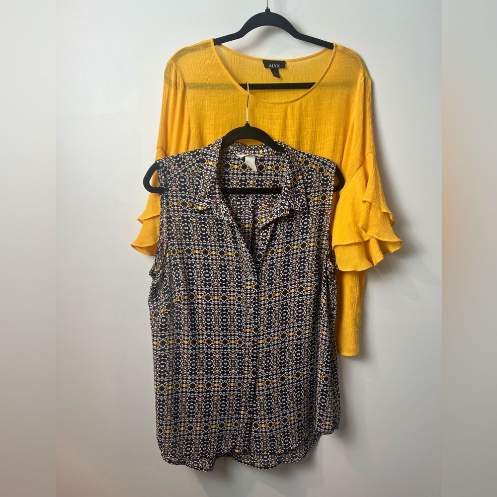 3 shirt XL Bundle Maurice’s / H&M / ALYX Gauzy Flowy Shirts